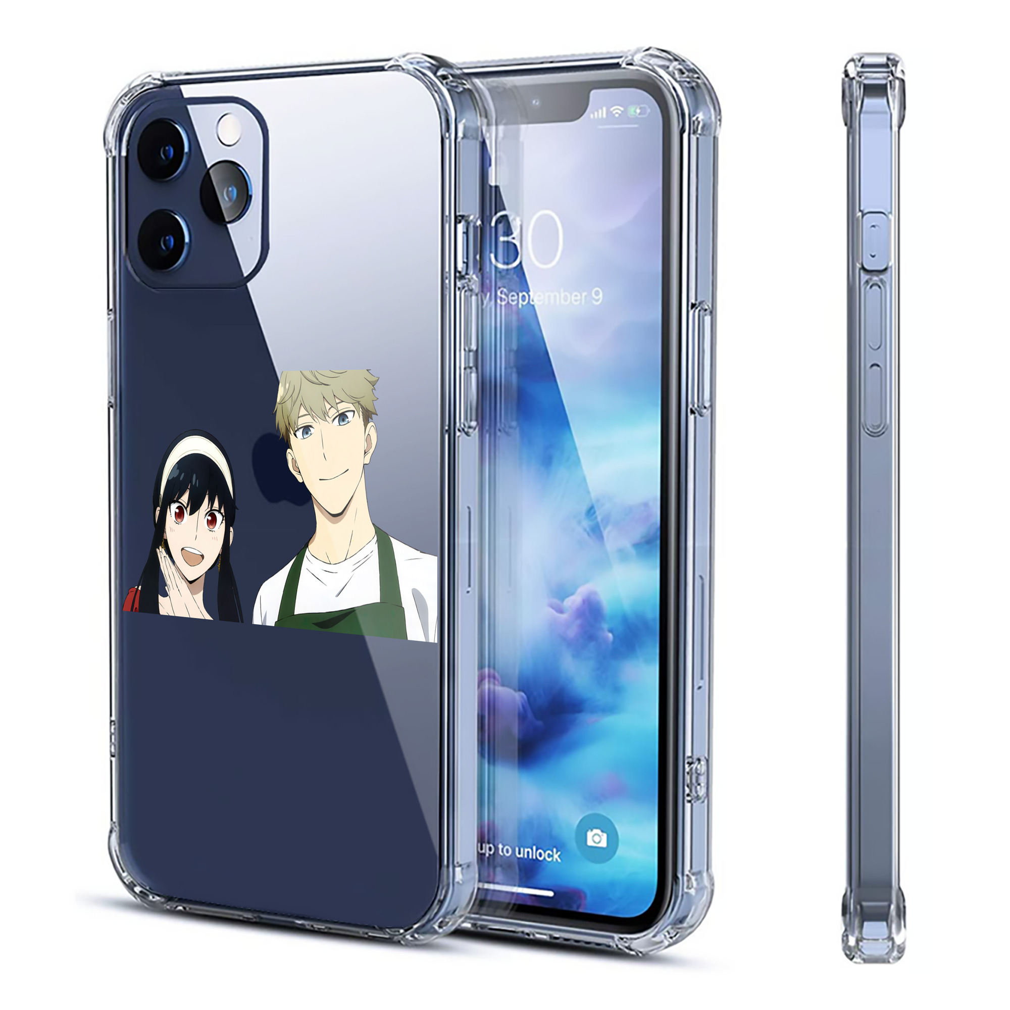 （画像用） SPY×FAMILY间谍家家酒 【iPhone 12シリーズ対応】透明スマホケース（クリアソフトケース）